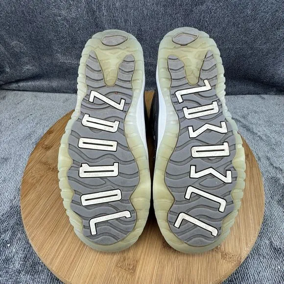 Nike Air Jordan 11 Shoes Boys Size 3Y Cement Gray Basketball Training Sneakers