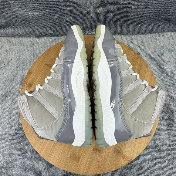 Nike Air Jordan 11 Shoes Boys Size 3Y Cement Gray Basketball Training Sneakers