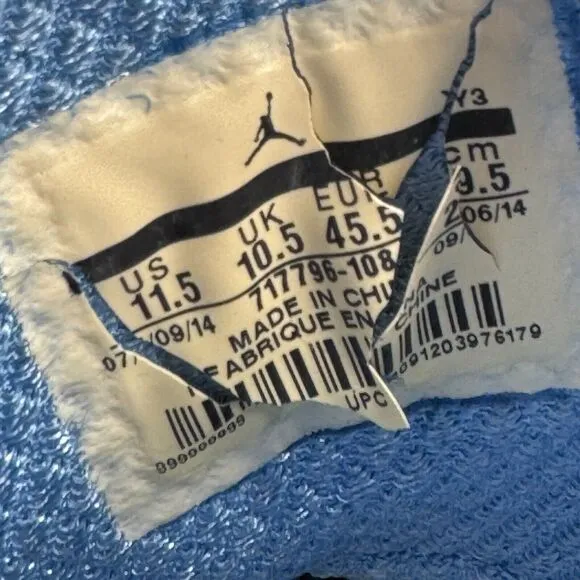 Nike Air Jordan 29 'Pantone' Mens Size 11.5 Shoes White Blue UNC Gift Of Flight
