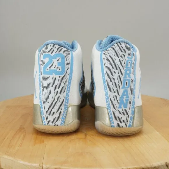 Nike Air Jordan 29 'Pantone' Mens Size 11.5 Shoes White Blue UNC Gift Of Flight