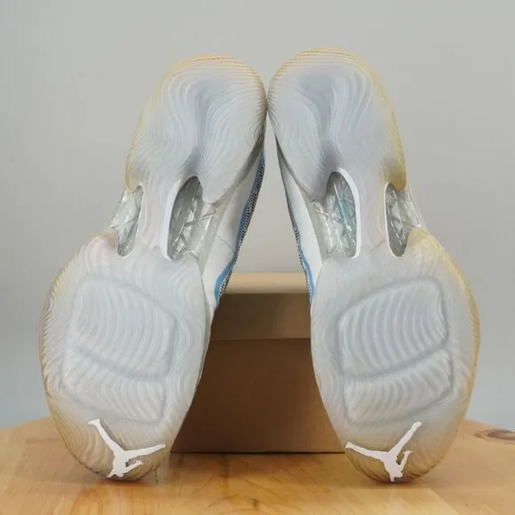 Nike Air Jordan 29 'Pantone' Mens Size 11.5 Shoes White Blue UNC Gift Of Flight