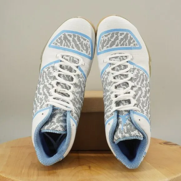 Nike Air Jordan 29 'Pantone' Mens Size 11.5 Shoes White Blue UNC Gift Of Flight