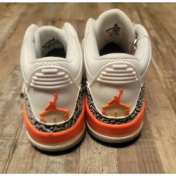 Nike Air Jordan 3 Retro White Boys Size 7 Basketball Shoes Sneakers