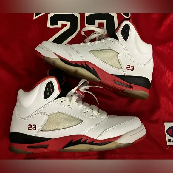 Nike Air Jordan 5 GS Shoes 🔥 Fire Red 🔥 Sneakers from 2013! Style 440888-120