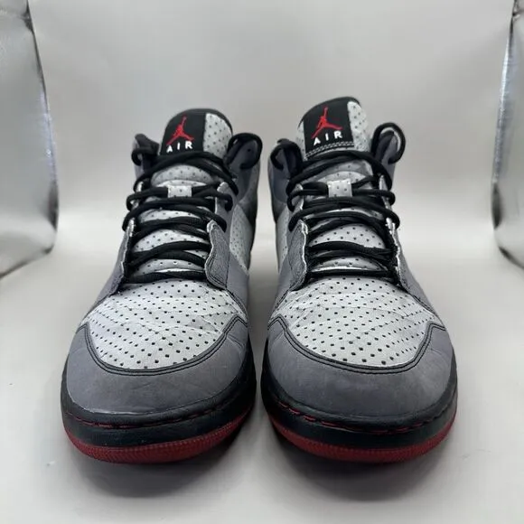 Nike Air Jordan Alpha 1 Silver Varsity Red Graphite Sneakers Men’s Size 12 US