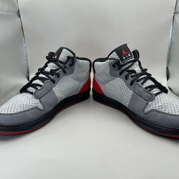 Nike Air Jordan Alpha 1 Silver Varsity Red Graphite Sneakers Men’s Size 12 US