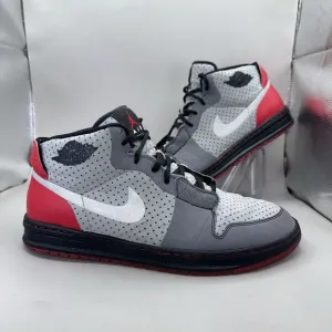 Nike Air Jordan Alpha 1 Silver Varsity Red Graphite Sneakers Men’s Size 12 US