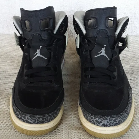 Nike Air Jordan Brooklyn Spizike Black Cement S...