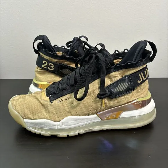 NIKE Air Jordan Proto Max 720 Men’s Shoes 9.5 Club Gold Black Jumpman BQ6623-700