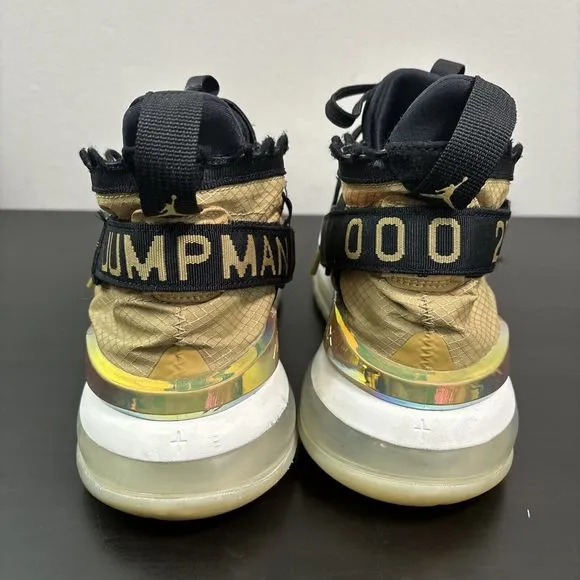 NIKE Air Jordan Proto Max 720 Men’s Shoes 9.5 Club Gold Black Jumpman BQ6623-700
