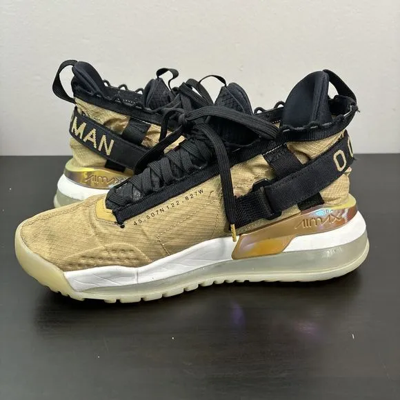 NIKE Air Jordan Proto Max 720 Men’s Shoes 9.5 Club Gold Black Jumpman BQ6623-700