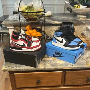 Nike Air Jordan Sneakers - Red and Blue