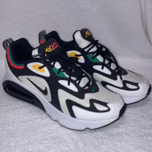Nike Air Max 200 Rasta Shoes World Stage AT5627-100 Sz 10