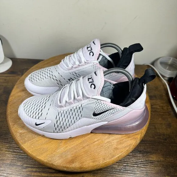 Nike Air Max‎ 270 Men's Size 8 White Black Shoes Sneakers AH8050-100