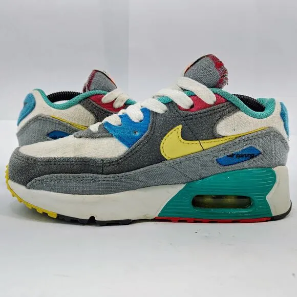 Nike Air Max 90 &quot;Sprung&quot; (PS) Kids' Shoes Phantom Celery Grey Pink DQ7761-001