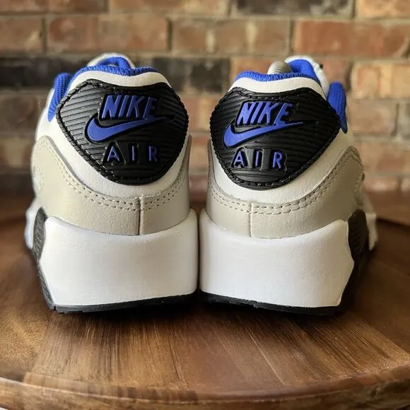 Nike Air Max 90 LTR White Racer Blue Shoes Sneakers Youth 4 Women’s 5.5