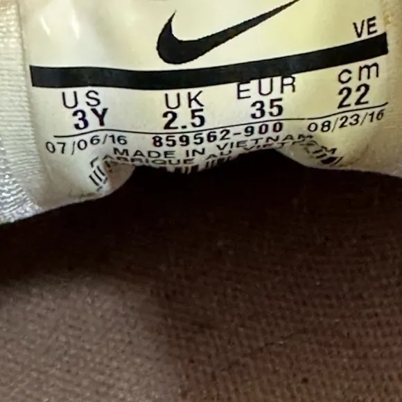Nike Air Max 90 SE Metallic Rose Gold Bronze Shoes Sneakers 3Y