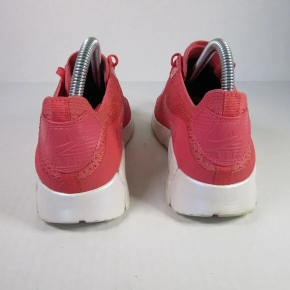 Nike Air Max 90 Ultra 2.0 Flyknit Geranium Pink Sneakers Women's 8.5