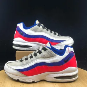 Nike Air Max '95 GS Solar Red/White/ Blue Size 6.5Y (905348-103) (Wmns size 8)