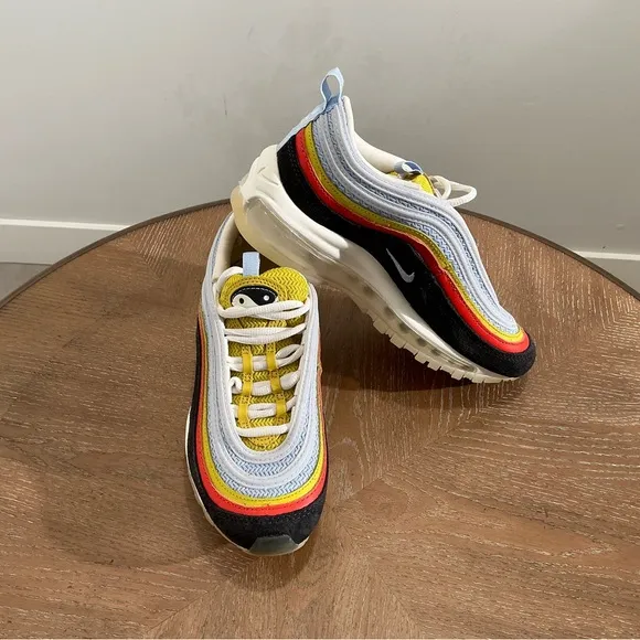 Nike Air Max 97 (GS) &quot;Set To Rise&quot; Kids Shoes SZ 3,5Y Mulitcolor New DV2195-001