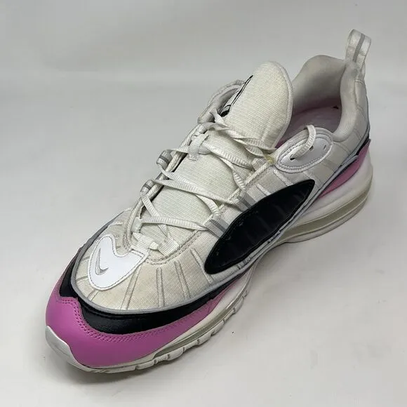 Nike Air Max 98 SE Shoes Mens 10.5 Womens 12 White Black China Rose Pink Sneaker