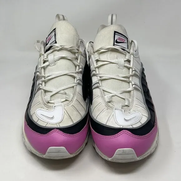 Nike Air Max 98 SE Shoes Mens 10.5 Womens 12 White Black China Rose Pink Sneaker