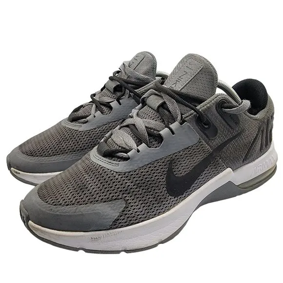 Nike Air Max Alpha Trainer 4 Mens 11 Cool Grey White Athletic Shoes CW3396-001