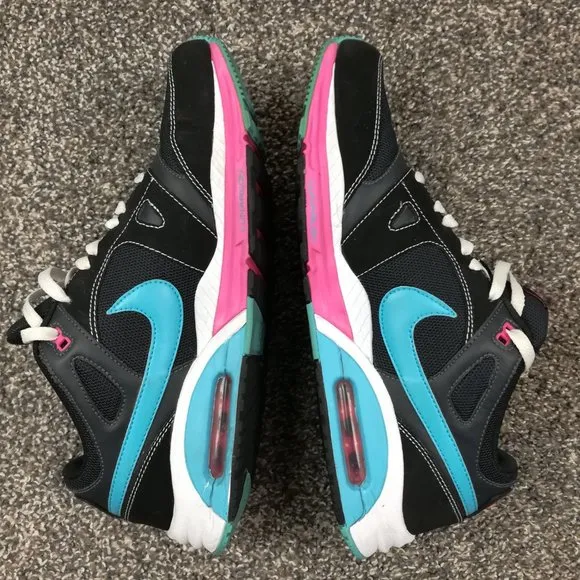 Nike Air Max Lunar 443915-002 Size 11 M Black Blue Running Training Mens Shoes