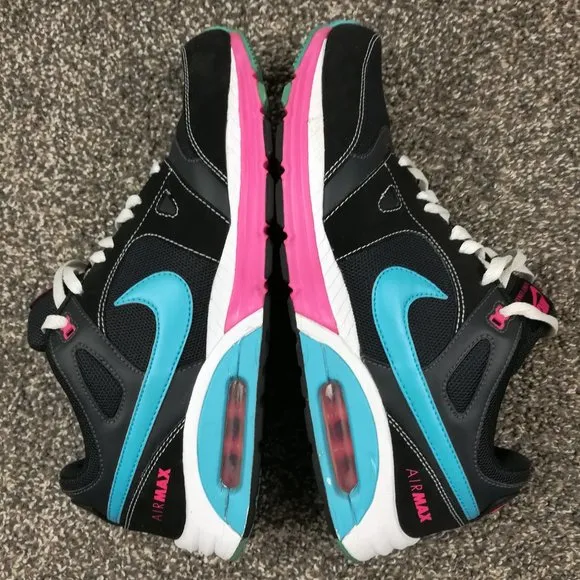 Nike Air Max Lunar 443915-002 Size 11 M Black Blue Running Training Mens Shoes
