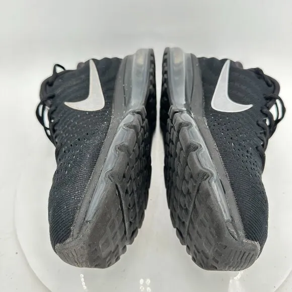 Nike Air Max Men Size 9.5 849559-001 Black Silver white Training Shoes