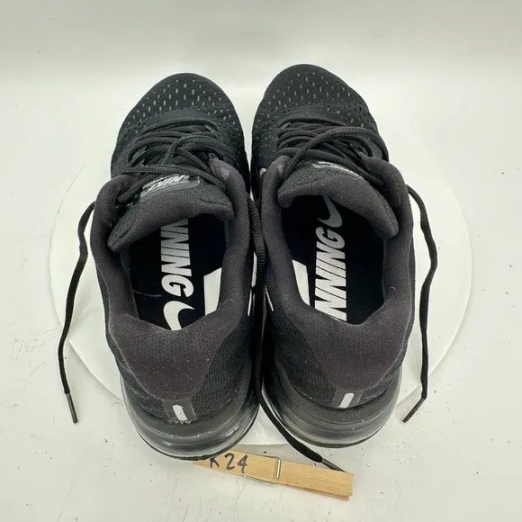 Nike Air Max Men Size 9.5 849559-001 Black Silver white Training Shoes