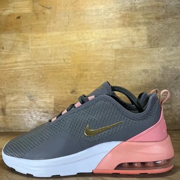 Nike Air Max Motion 2 Womens Size 9.5 Shoes Sneakers Cool Grey Pink Rose