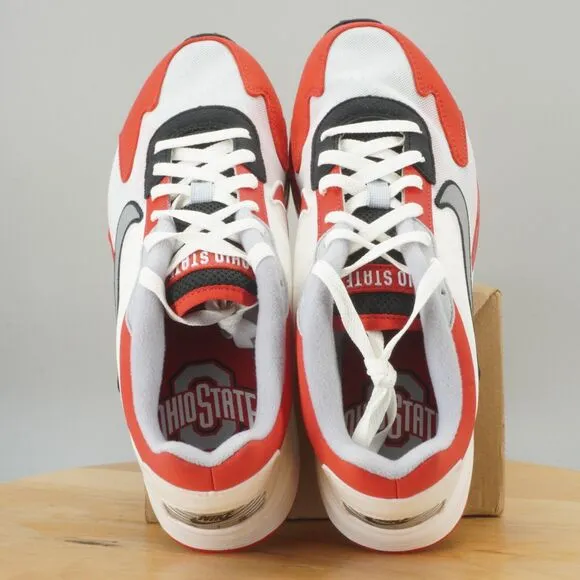 Nike Air Max Solo NCAA Pack Mens Size 9 Shoes Ohio State Buckeyes Red White NEW