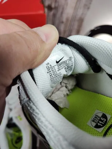 Nike Air Max Systm Men's 11.5 Shoes Sneakers White/Volt/Black DM9537-100 NWB