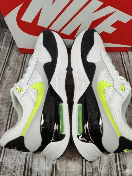 Nike Air Max Systm Men's 11.5 Shoes Sneakers White/Volt/Black DM9537-100 NWB
