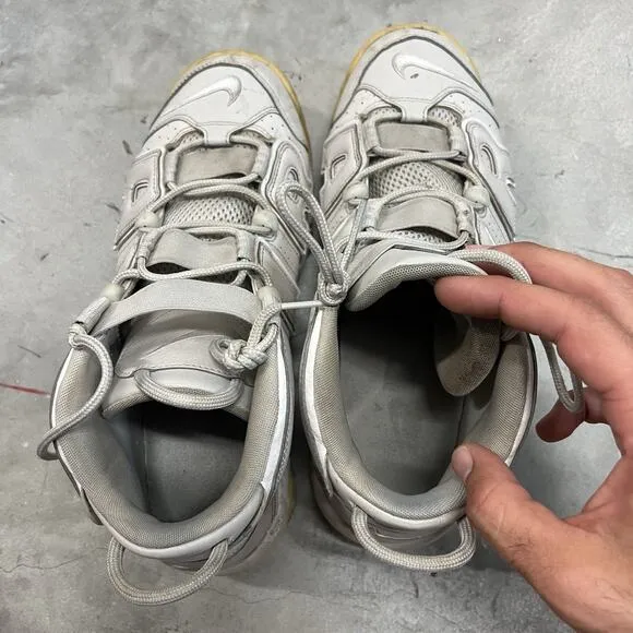 Nike Air More Uptempo Light Bone - Mens Sz 10 - Basketball Shoes Sneakers