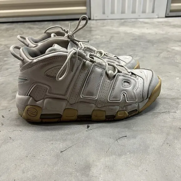Nike Air More Uptempo Light Bone - Mens Sz 10 - Basketball Shoes Sneakers