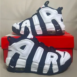 Nike Air More Utempo PS Pre School USA Midnight Navy Size 2Y NEW