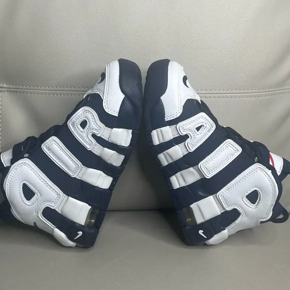 Nike Air More Utempo PS Pre School USA Midnight Navy Size 2Y NEW