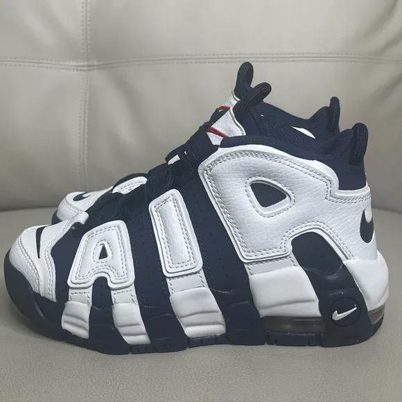 Nike Air More Utempo PS Pre School USA Midnight Navy Size 2Y NEW