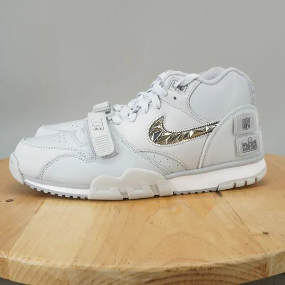 Nike Air Trainer 1 SB LVIII Mens Size 9.5 Shoes Pure Platinum Metallic Silver