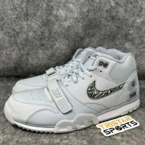 Nike Air Trainer 1 SB LVIII Shoes Mens Sz 14 Pure Platinum Super Bowl FJ6195-002