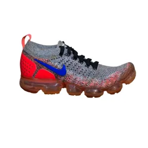Nike Air VaporMax Flyknit 2 Sneakers Gray/Ultramarine/Hot Pink 942843-104 Sz 9