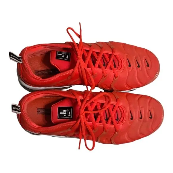 Nike Air VaporMax Plus Men's 10.5 924453-602 Red Running Shoes Sneakers