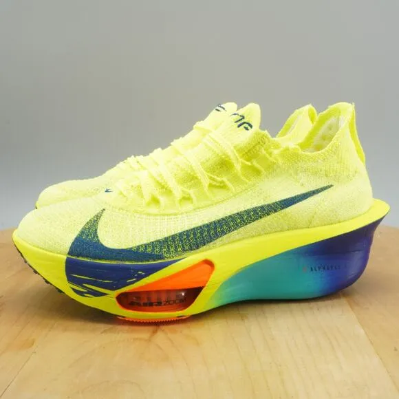Nike Air Zoom Alphafly NEXT% 3 Women's Size 7 Shoes 'Fast Pack' Volt NEW