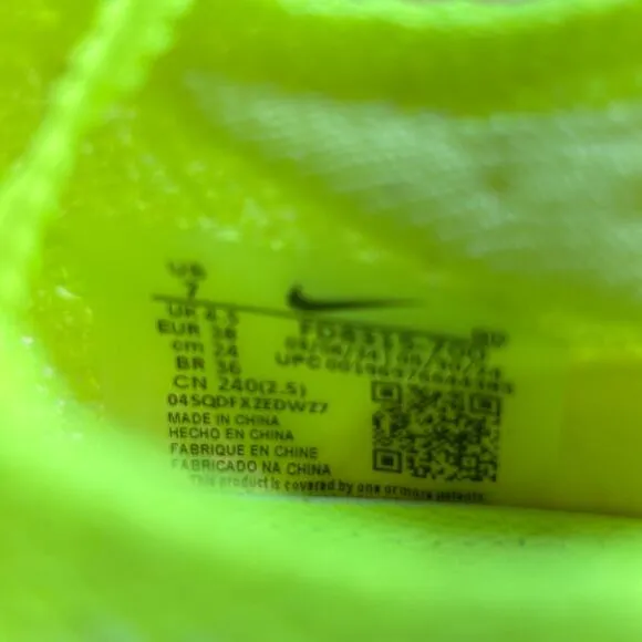 Nike Air Zoom Alphafly NEXT% 3 Women's Size 7 Shoes 'Fast Pack' Volt NEW