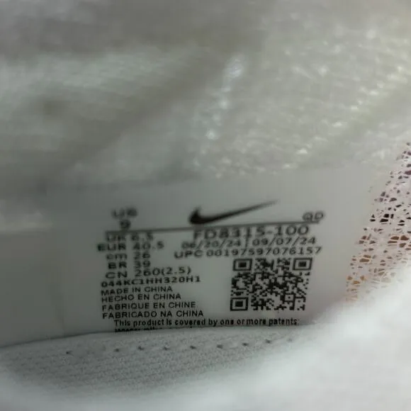 Nike Air Zoom Alphafly NEXT% 3 Women's Size 9 Shoes White Vivid Grape NEW