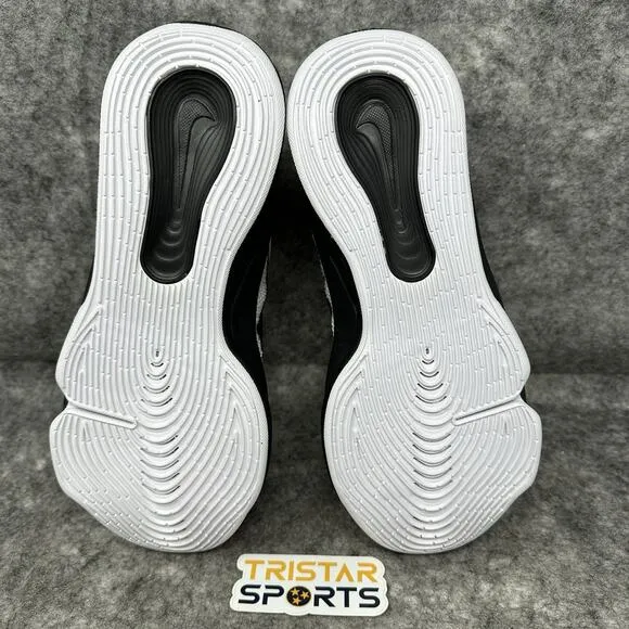Nike Air Zoom GT Hustle 3 Basketball Shoes Mens Sz 10 White Black Promo HM0268