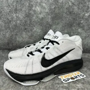 Nike Air Zoom GT Hustle 3 Basketball Shoes Mens Sz 10 White Black Promo HM0268