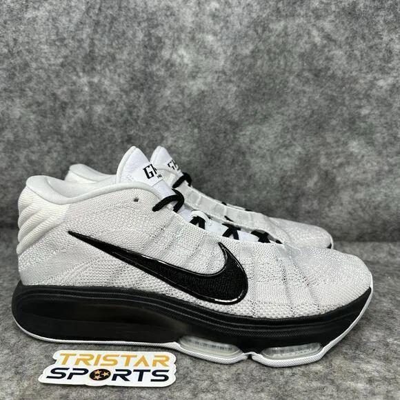 Nike Air Zoom GT Hustle 3 Basketball Shoes Mens Sz 10 White Black Promo HM0268